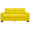 Sárga bársony loveseat kanapé 140 cm