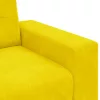 Sárga bársony loveseat kanapé 140 cm