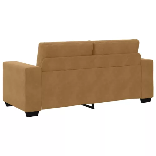 Barna bársony loveseat kanapé 140 cm