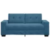 Kék bársony loveseat kanapé 140 cm