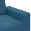 Kék bársony loveseat kanapé 140 cm