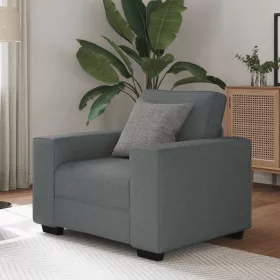 Sötétszürke szövet kanapéfotel 60 cm