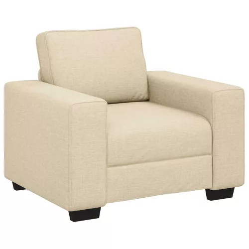 Krémszínű szövet kanapéfotel 60 cm