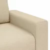 Krémszínű szövet kanapéfotel 60 cm