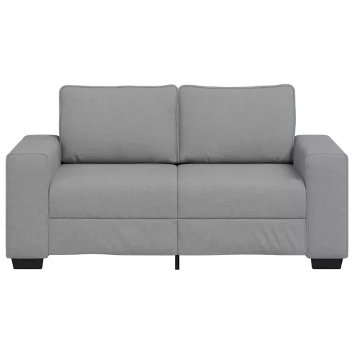 Kétszemélyes világosszürke szövetkanapé 120 cm
