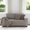 Kétszemélyes fekete szövetkanapé 120 cm