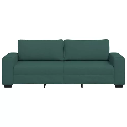 3 személyes sötétszöld szövet kanapé 180 cm