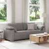 Kanapé párnával Tópszínű 219 x 77 x 82 cm szövet