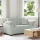 Világosszürke bársony loveseat kanapé 120 cm