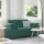 Sötétzöld bársony loveseat kanapé 120 cm