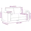 Sötétzöld bársony loveseat kanapé 120 cm