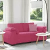 Bordó bársony loveseat kanapé 140 cm