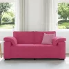 Bordó bársony loveseat kanapé 140 cm