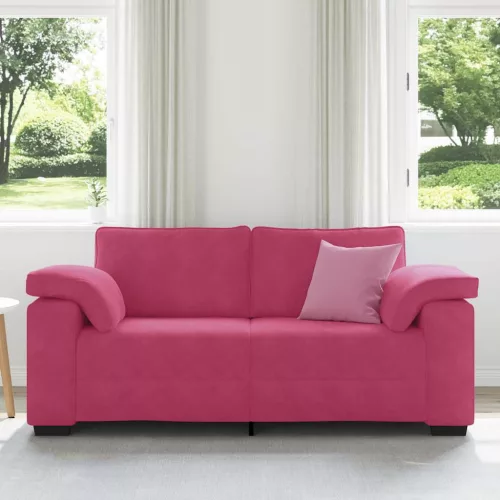 Bordó bársony loveseat kanapé 140 cm