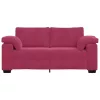 Bordó bársony loveseat kanapé 140 cm