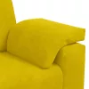 Sárga bársony loveseat kanapé 140 cm