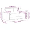 Sárga bársony loveseat kanapé 140 cm