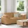 Barna bársony loveseat kanapé 140 cm