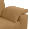 Barna bársony loveseat kanapé 140 cm
