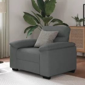 Sötétszürke szövet kanapéfotel 60 cm