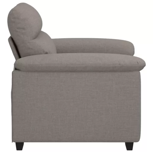 Tópszínű szövet kanapéfotel 60 cm