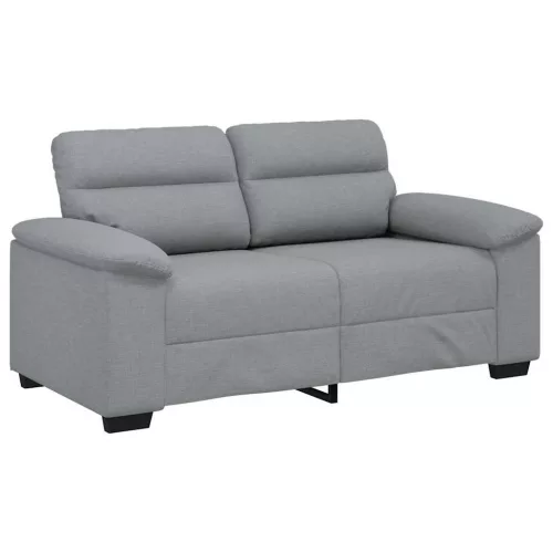 Kétszemélyes világosszürke szövetkanapé 120 cm