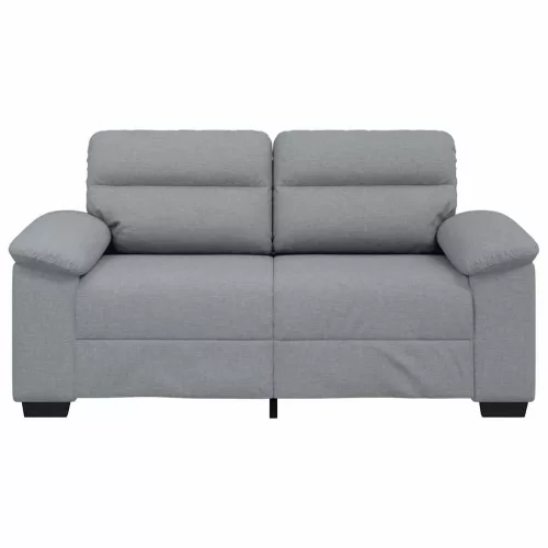 Kétszemélyes világosszürke szövetkanapé 120 cm
