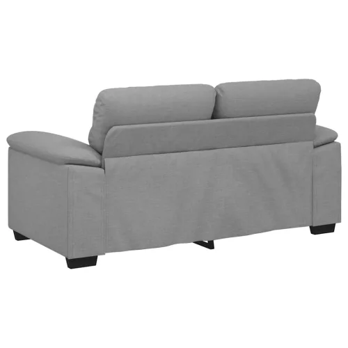 Kétszemélyes világosszürke szövetkanapé 120 cm