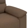 Kétszemélyes barna szövetkanapé 120 cm