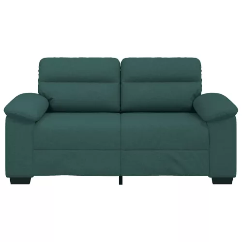 Kétszemélyes sötétzöld szövet kanapé 120 cm