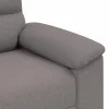 Kétszemélyes fekete szövetkanapé 120 cm