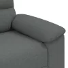 Kétszemélyes sötétszürke szövetkanapé 140 cm