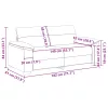 Kétszemélyes sötétszürke szövetkanapé 140 cm