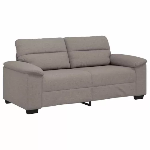 Kétszemélyes tópszínű szövet kanapé 140 cm