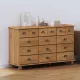 Fiókos Szekrény ASKIM Barna 79 x 40 x 133.5 cm Tömör fenyőfa