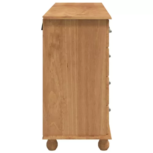 Fiókos Szekrény ASKIM Barna 79 x 40 x 133.5 cm Tömör fenyőfa