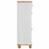 Cipőszekrény fiókkal ASKIM Fehér 85 x 35 x 108 cm Tömör fenyőfa