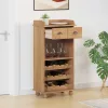 Bor szekrény ASKIM Barna 57 x 37 x 114 cm Tömör fenyőfa