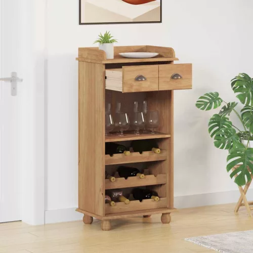 Bor szekrény ASKIM Barna 57 x 37 x 114 cm Tömör fenyőfa