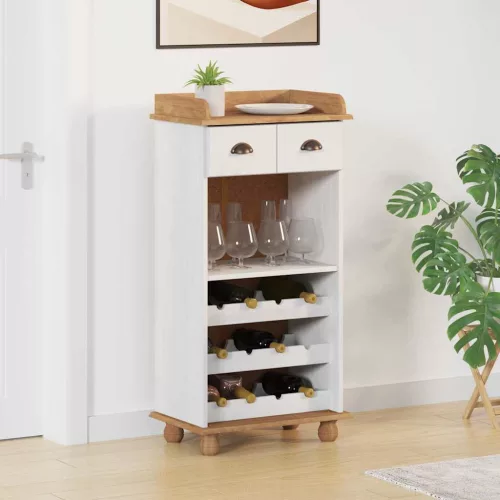 Bor szekrény ASKIM Fehér 57 x 37 x 114 cm Tömör fenyőfa