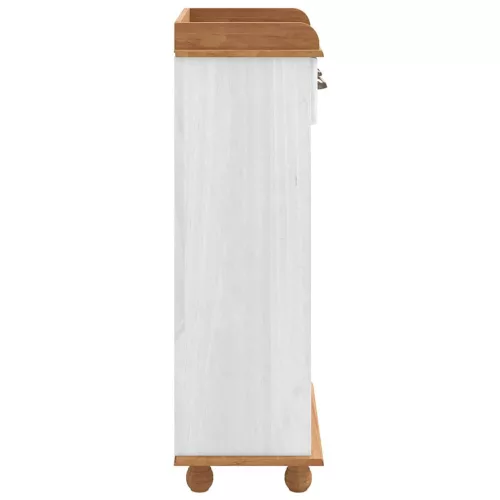 Bor szekrény ASKIM Fehér 57 x 37 x 114 cm Tömör fenyőfa