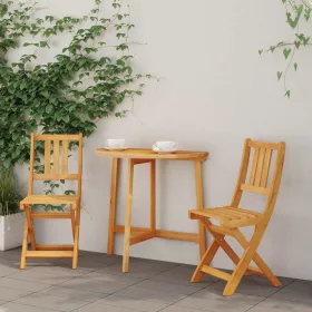 Kerti Szék 2 pcs Barna 36 x 46 x 86cm Tömör akácfa