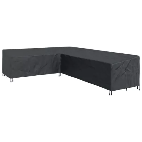 Kültéri bútorhuzat Fekete 330 x 255 x 80 cm 600D Oxford Szövet