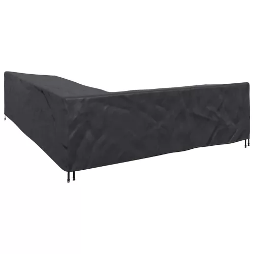 Kültéri bútorhuzat Fekete 330 x 255 x 80 cm 600D Oxford Szövet