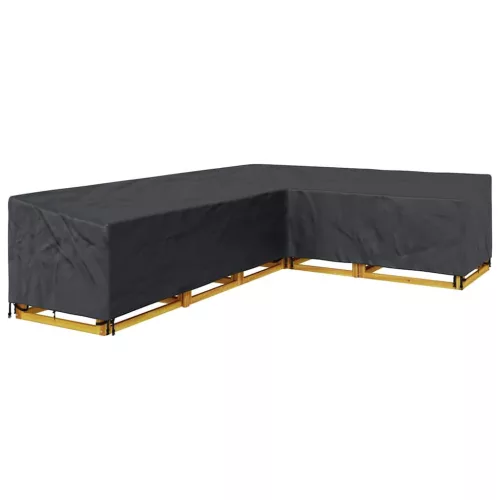 Kültéri bútorhuzat Fekete 355 x 275 x 80 cm 600D Oxford Szövet