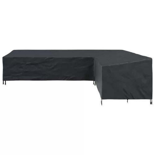 Kültéri bútorhuzat Fekete 355 x 275 x 80 cm 600D Oxford Szövet