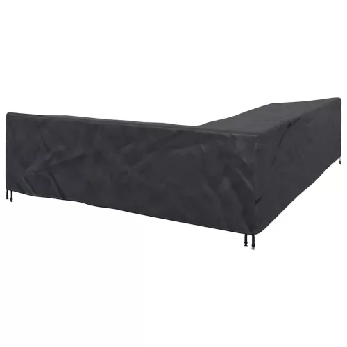 Kültéri bútorhuzat Fekete 355 x 275 x 80 cm 600D Oxford Szövet