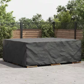 Kültéri bútorhuzat Fekete 300 x 250 x 100 cm 600D