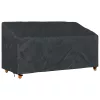 Kerti Pad Borító Fekete 175 x 85 x 65 / 94 cm 600D szövet