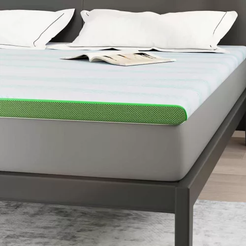 Matracpárnák Fehér és Zöld 200 x 200 cm